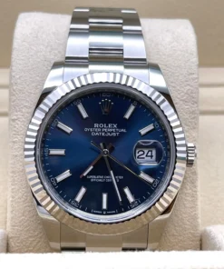 Alternative view of Rolex Datejust Replica 126334 Stainless Steel Blue Dial Oyster