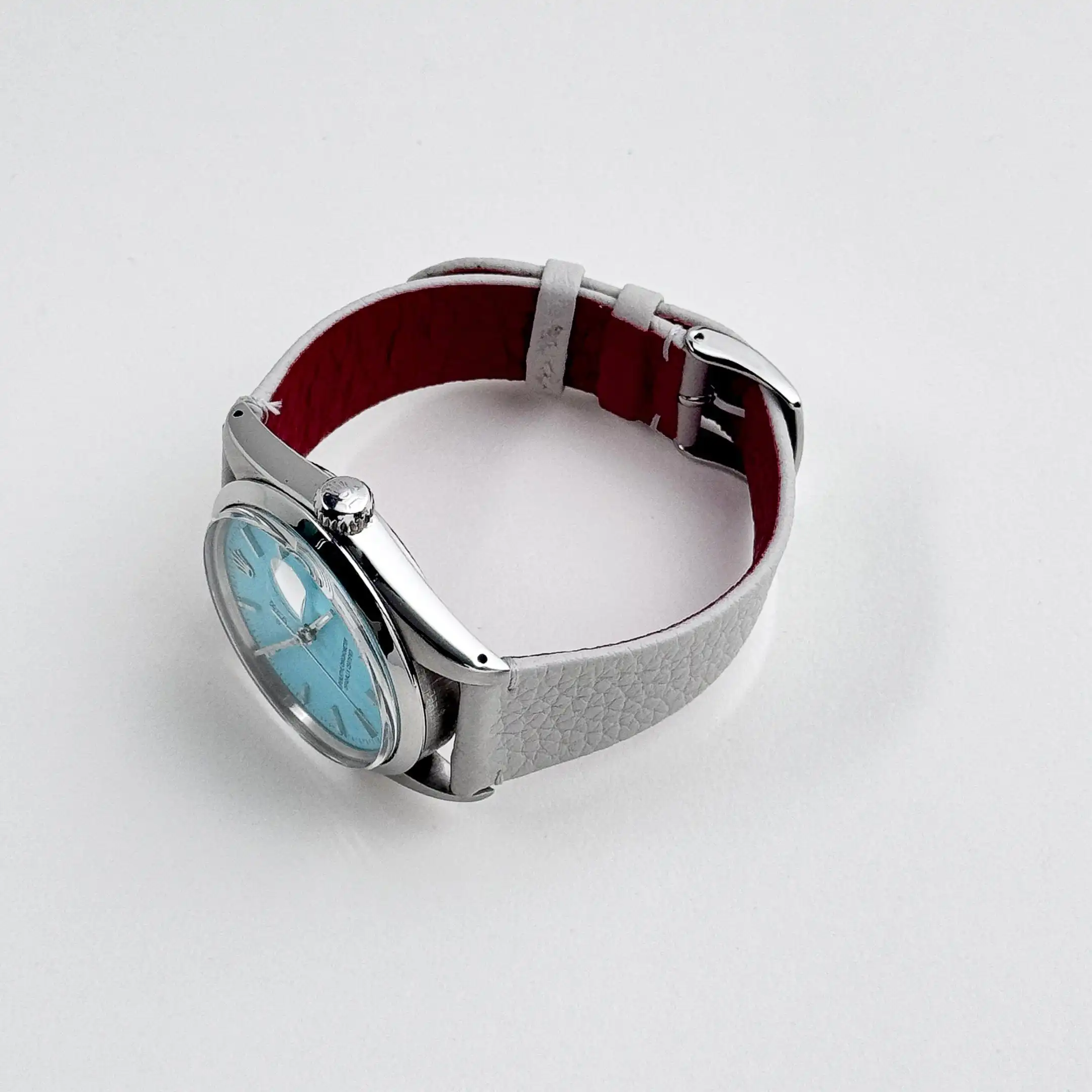 Rolex Datejust Replica 16000 Stainless Steel Aftermarket Turquoise Dial - Image 5