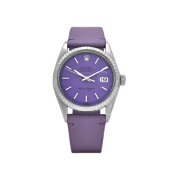 Rolex Datejust Replica 1601 Stainless Steel Aftermarket Lavender Dial
