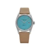 Rolex Datejust Replica 16014 Stainless Steel Aftermarket Turquoise Dial