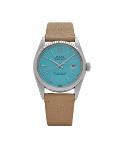 Rolex Datejust Replica 16014 Stainless Steel Aftermarket Turquoise Dial