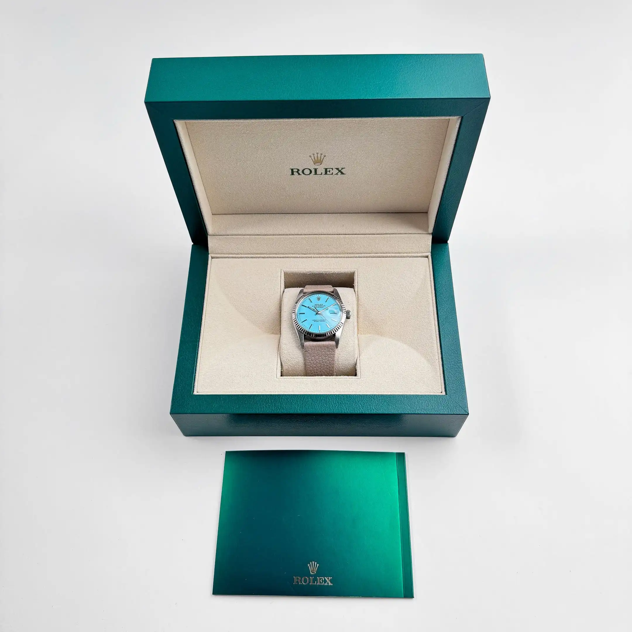 Rolex Datejust Replica 16014 Stainless Steel Aftermarket Turquoise Dial - Image 13