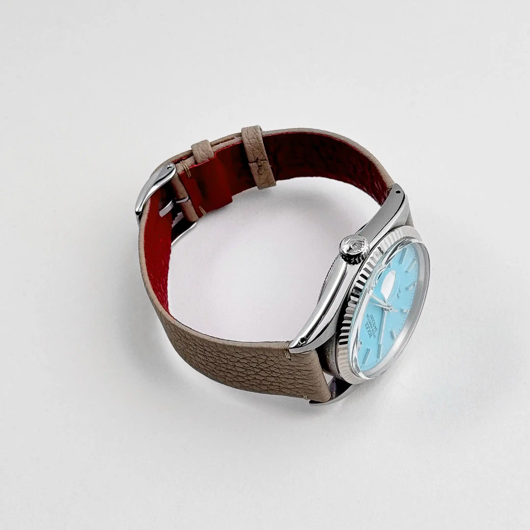 Rolex Datejust Replica 16014 Stainless Steel Aftermarket Turquoise Dial - Image 9