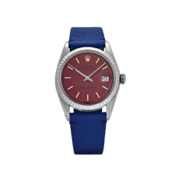 Rolex Datejust Replica 1603 Stainless Steel Aftermarket Red Dial