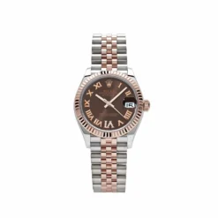 Rolex Datejust Replica 278271 ‘Ladies’ Rose Gold Stainless Steel Roman Chocolate Dial Jubilee