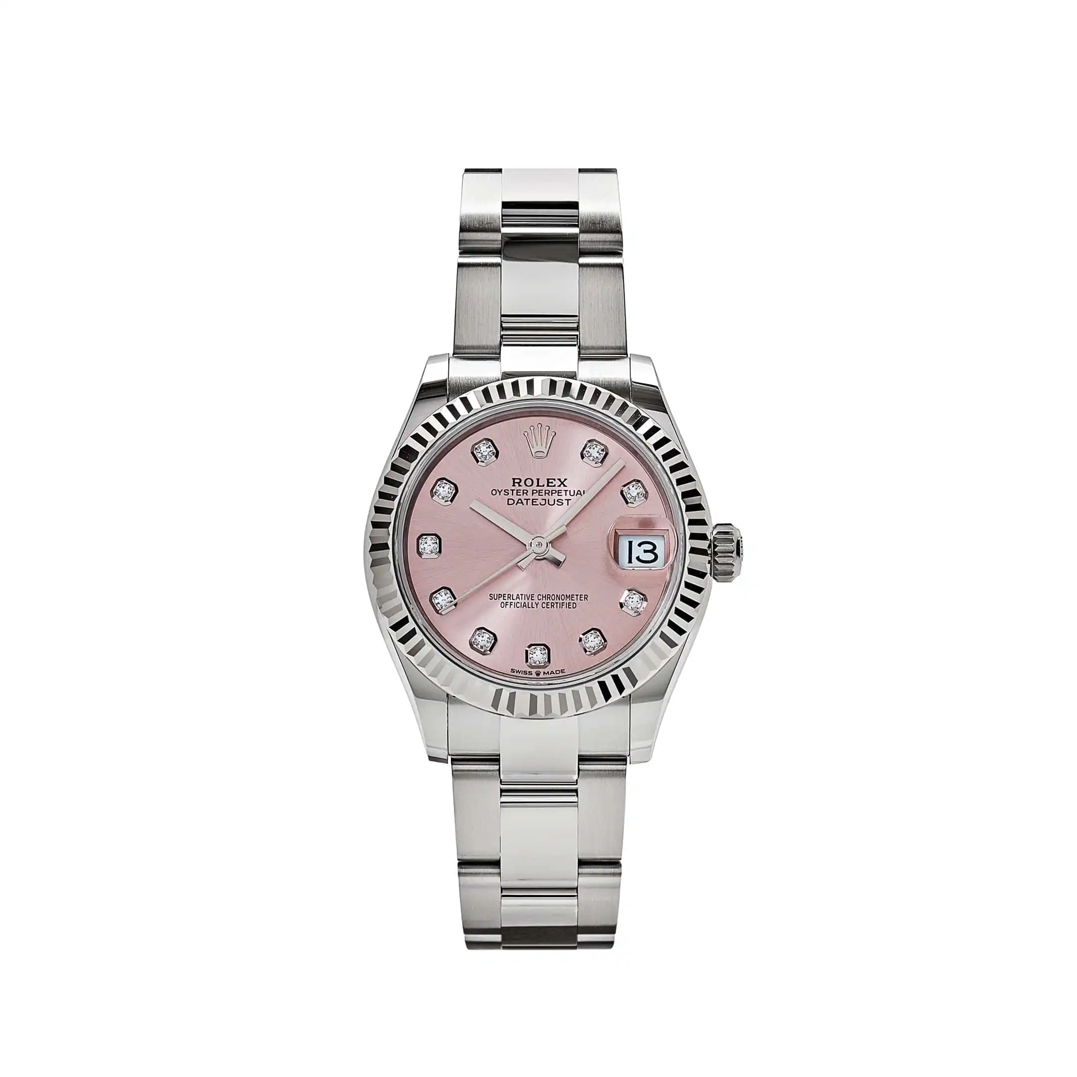 Rolex Datejust Replica 278274 ‘Ladies’ Stainless Steel Pink Diamond Dial