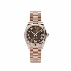 Rolex Datejust Replica 278275 ‘Ladies’ Rose Gold Diamond Chocolate Dial President