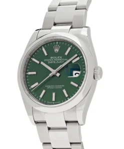 Alternative view of Rolex Datejust Replica 126200 Stainless Steel Green Dial Oyster