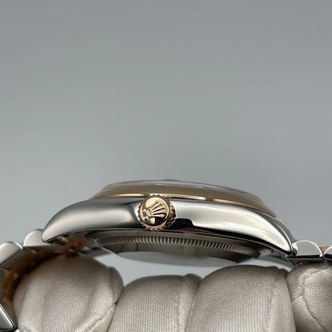 Rolex Datejust Replica 116201 Stainless Steel Rose Gold Black Dial - Image 4