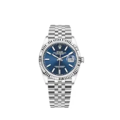 Rolex Datejust Replica 126234 White Gold Stainless Steel Blue Dial Jubilee