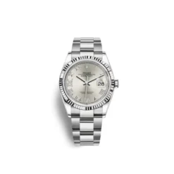 Rolex Datejust Replica 126234 White Gold Stainless Steel Silver Dial Oyster
