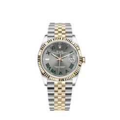 Rolex Datejust Replica 126233 ‘Wimbledon’ Stainless Steel Yellow Gold Slate Dial Jubilee