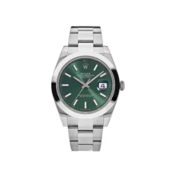 Rolex Datejust Replica 126300 Stainless Steel Green Dial Oyster