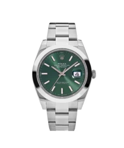 Rolex Datejust Replica 126300 Stainless Steel Green Dial Oyster