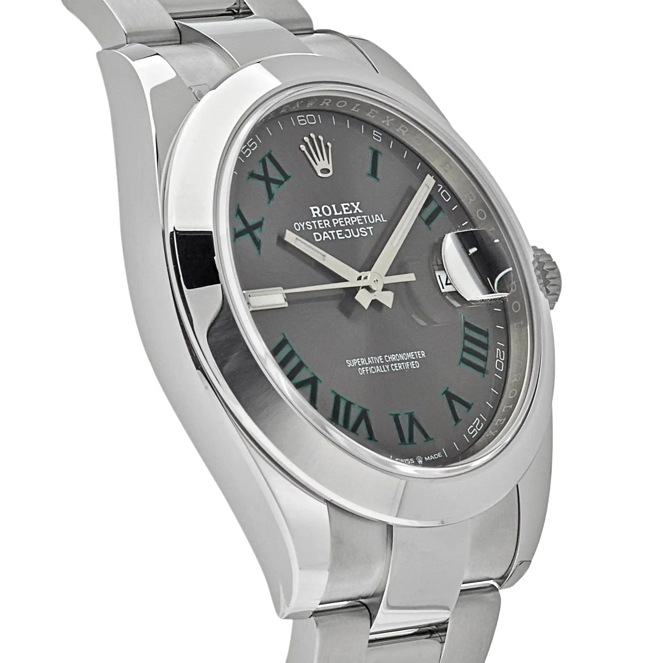 Rolex Datejust Replica 126300 ‘Wimbledon’ Stainless Steel Slate Dial Jubilee - Image 3