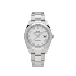 Rolex Datejust Replica 126300 Stainless Steel White Roman Dial Oyster