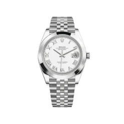 Rolex Datejust Replica 126300 Stainless Steel White Roman Dial Jubilee
