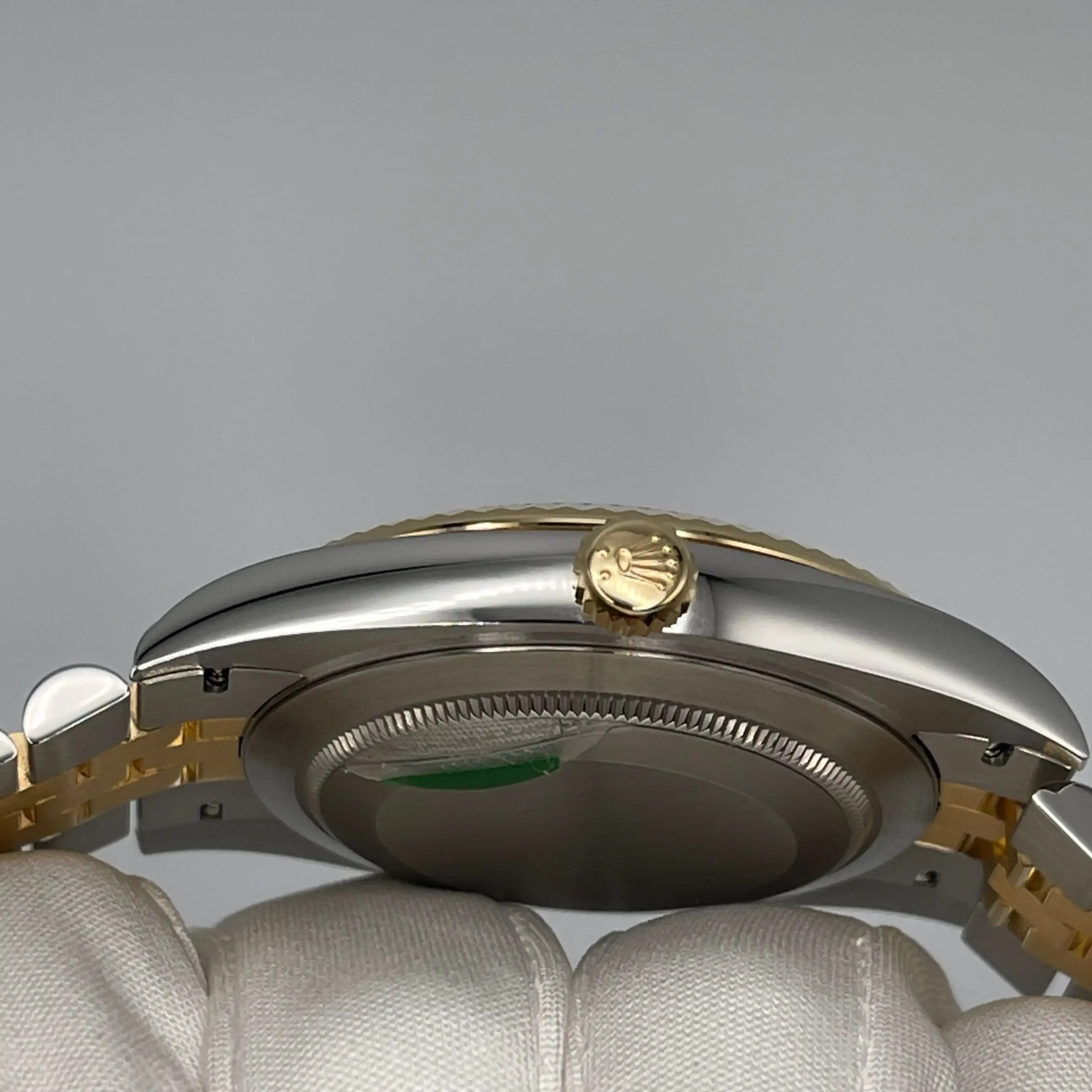 Rolex Datejust Replica 126333 Wimbledon Yellow Gold Stainless Steel Slate Ju - Image 4
