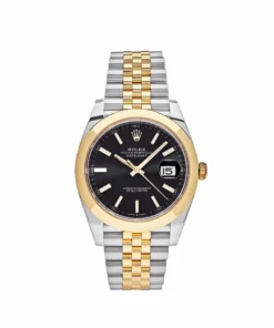 Rolex Datejust Replica 126303 Stainless Steel Yellow Gold Black Dial Jubilee