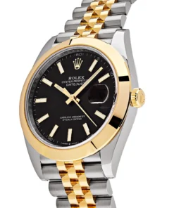 Alternative view of Rolex Datejust Replica 126303 Stainless Steel Yellow Gold Black Dial Jubilee