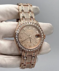Alternative view of Rolex Datejust Replica Pearlmaster 86405RBR Diamond Paved