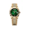 Replica Rolex Day-Date 128238 Yellow Gold Green Ombre Roman Numeral Dial