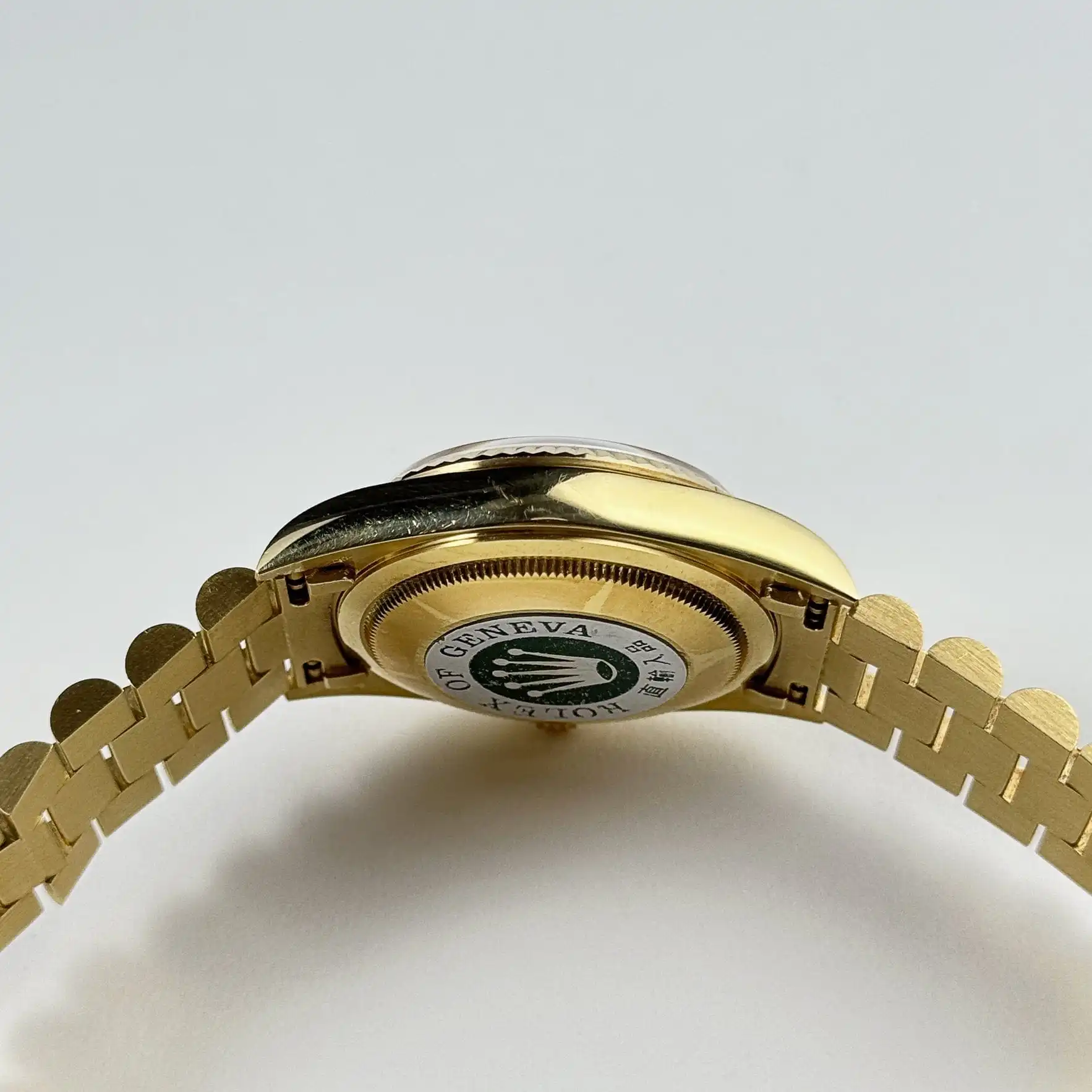 Replica Rolex Day-Date 18238 Yellow Gold Carousel Diamond Dial Presidential Bracelet - Image 8