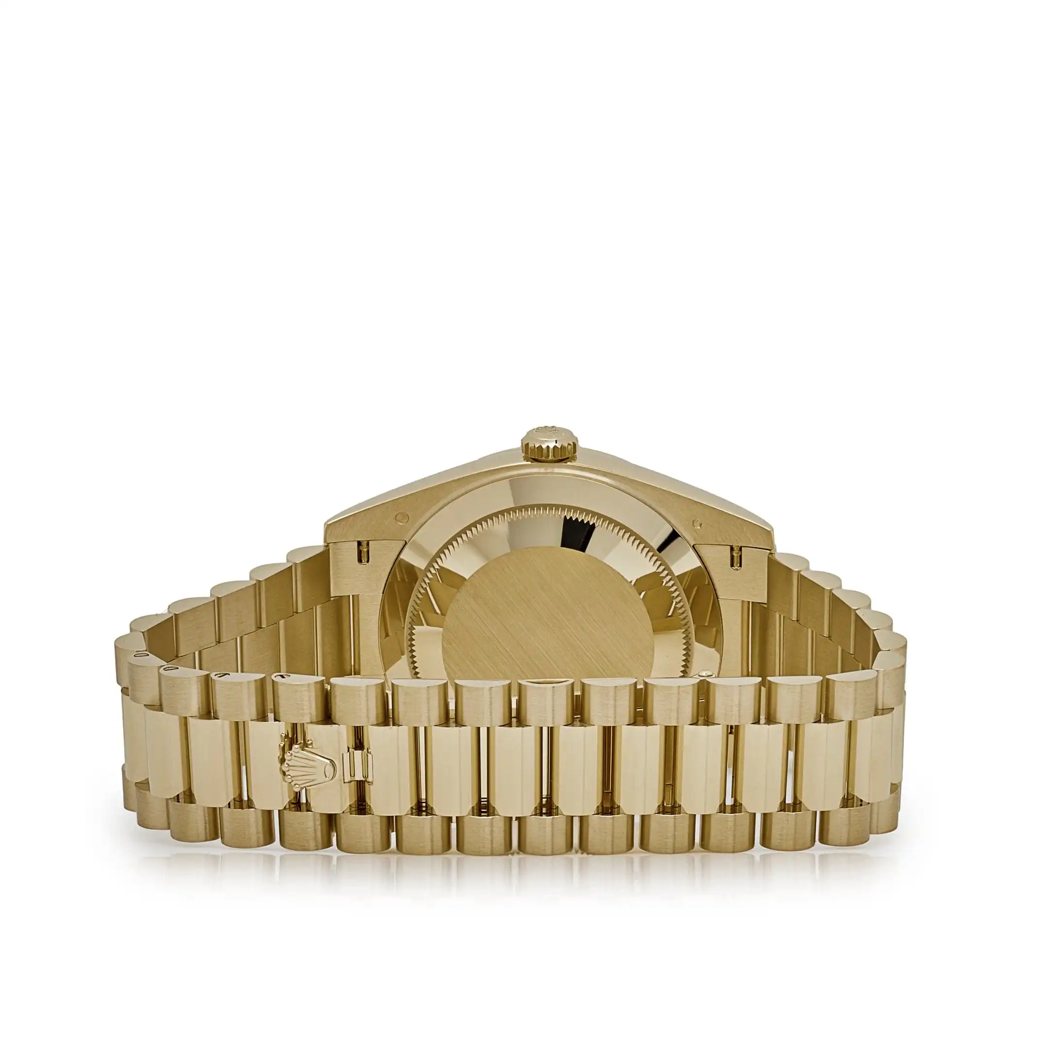 Replica Rolex Day-Date 228238 Yellow Gold Green Ombre Roman Numeral Dial - Image 6