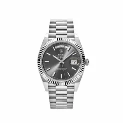 Replica Rolex Day-Date 228239 White Gold Slate Rhodium Grey Dial