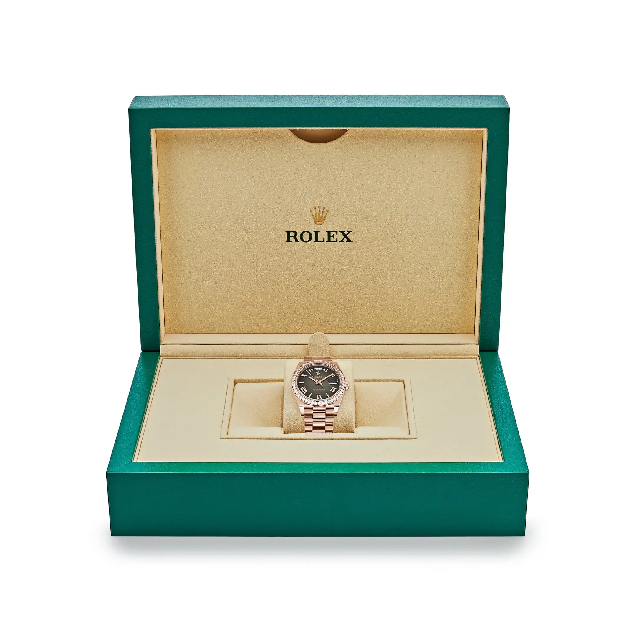 Replica Rolex Day-Date 228345RBR Rose Gold Diamond Bezel Slate Ombre Dial - Image 7