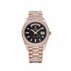 Replica Rolex Day-Date 228345RBR Rose Gold Eisenkiesel Dial Diamond Bezel
