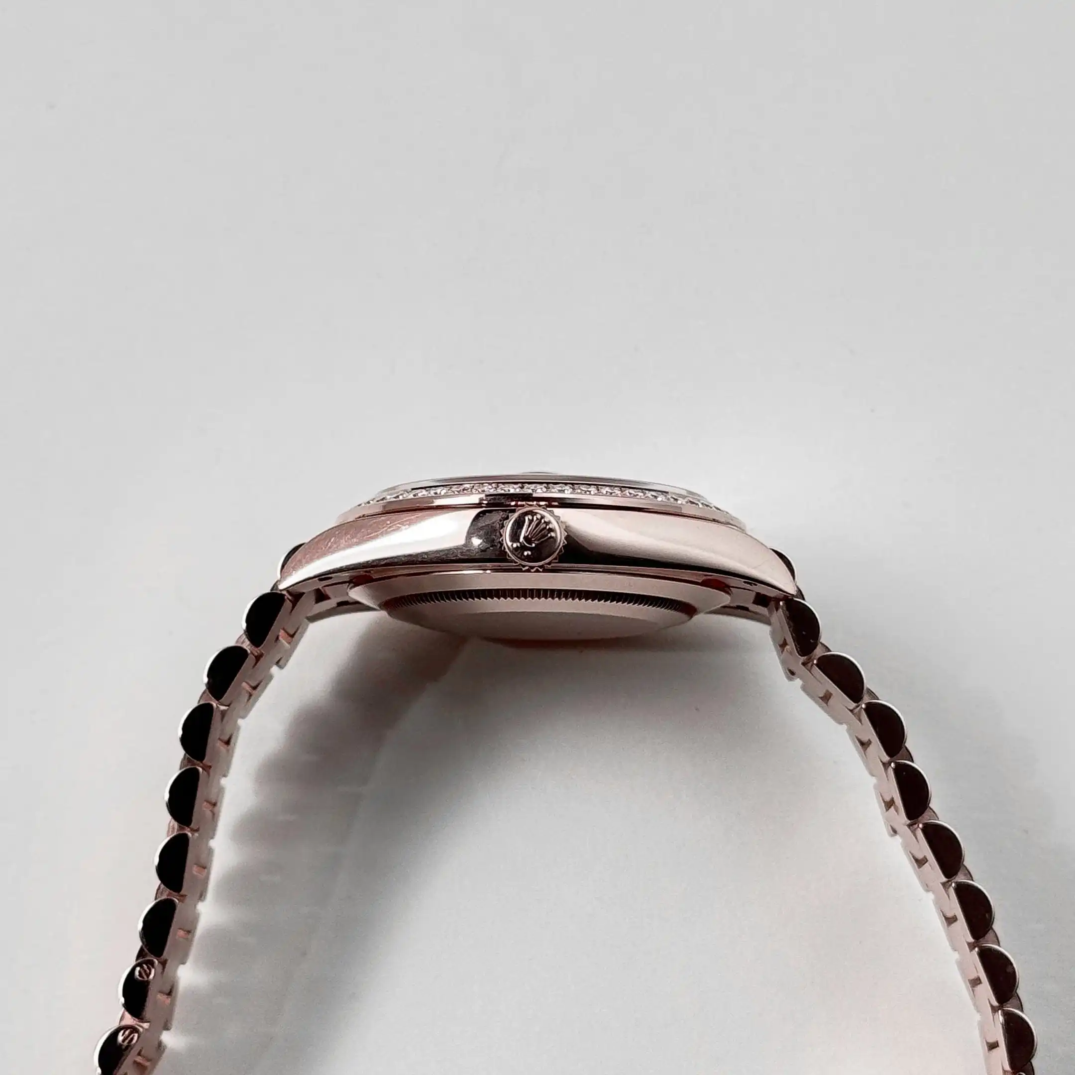 Replica Rolex Day-Date 228345RBR Rose Gold Eisenkiesel Dial Diamond Bezel - Image 6