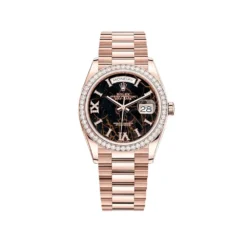 Replica Rolex Day-Date 128345RBR Rose Gold Eisenkiesel Diamond Dial