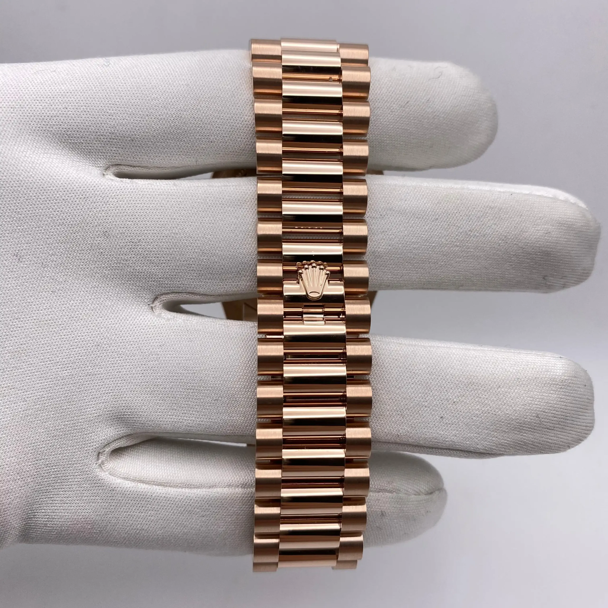 Replica Rolex Day-Date 128345RBR Rose Gold Eisenkiesel Diamond Dial - Image 6