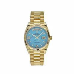 Replica Rolex Day-Date 128238 Yellow Gold Turquoise Diamond Dial