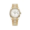 Replica Rolex Day-Date 128238 Yellow Gold White Dial