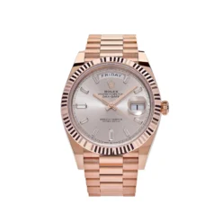 Replica Rolex Day-Date 228235 Rose Gold Sundust Diamond Dial