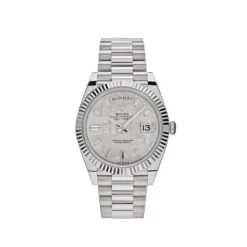 Replica Rolex Day-Date 228239 White Gold Meteorite Diamond Dial