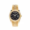 Replica Rolex Day-Date 228238 Yellow Gold Black Diagonal Motif Dial