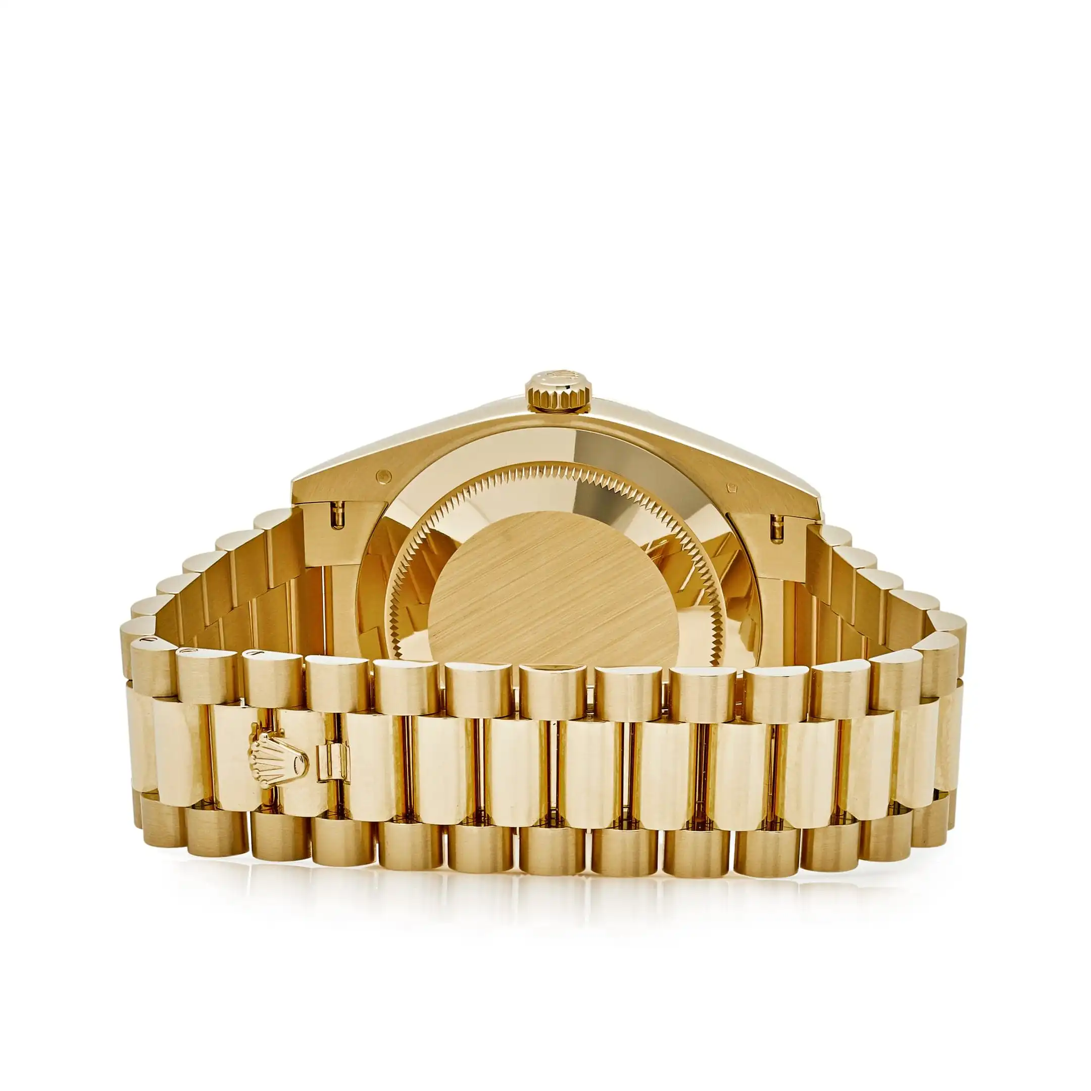 Replica Rolex Day-Date 228238 Yellow Gold Black Baguette Diamond Dial - Image 6