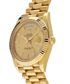 Alternative view of Replica Rolex Day-Date 40 Yellow Gold Champagne Dial 228238