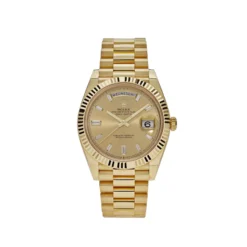 Replica Rolex Day-Date 228238 Yellow Gold Champagne Diamond Dial