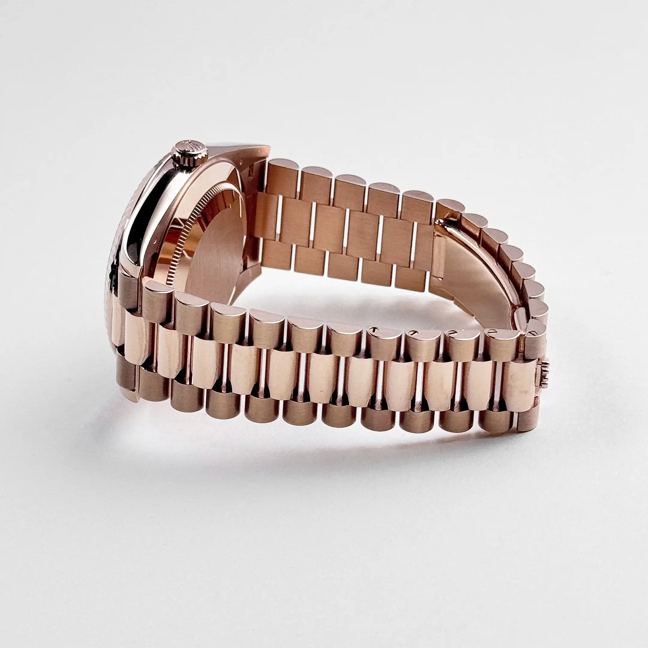 Replica Rolex Day-Date Reference 228235 Rose Gold Slate Ombre Dial - Image 9