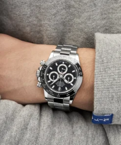 Alternative view of Rolex Daytona Replica 116500LN Stainless Steel Black Dial