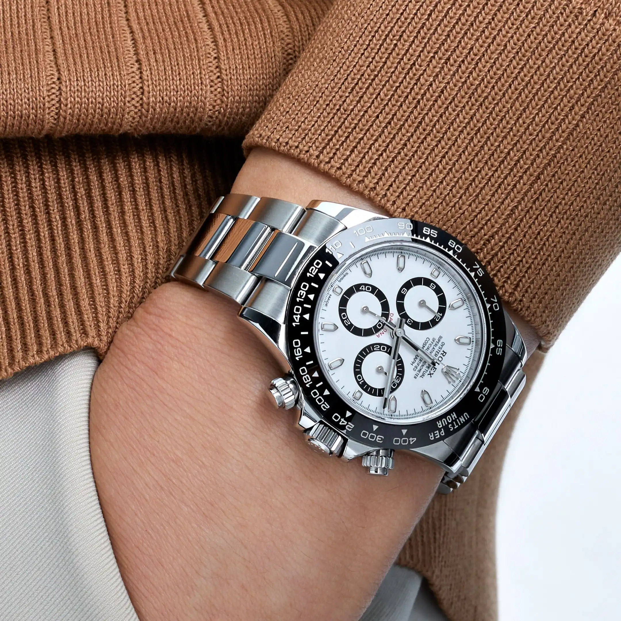 Rolex Daytona Replica 116500LN Stainless Steel White Panda Dial - Image 2