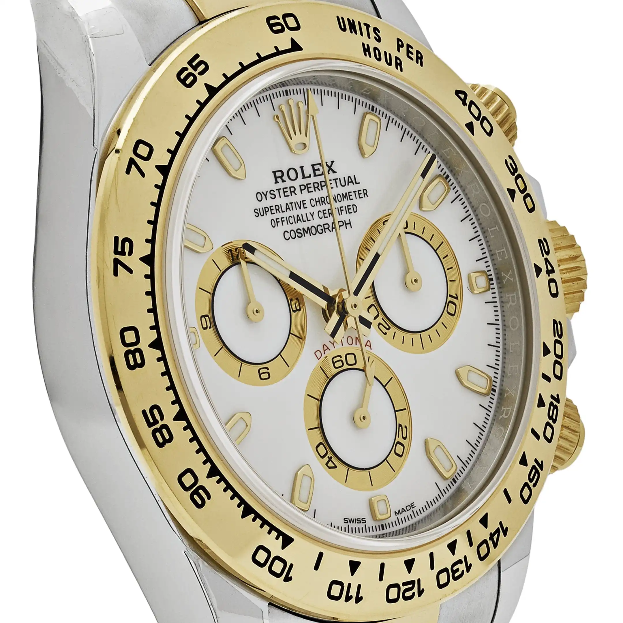 Rolex Daytona Replica 116503 Two-Tone Yellow Gold Stainless Steel White Dial - Image 5