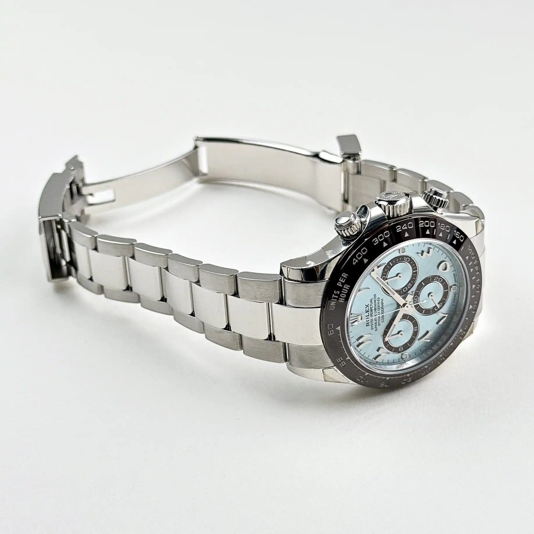 Rolex Daytona Replica 116506 Platinum Ice Blue Arabic Dial - Image 5