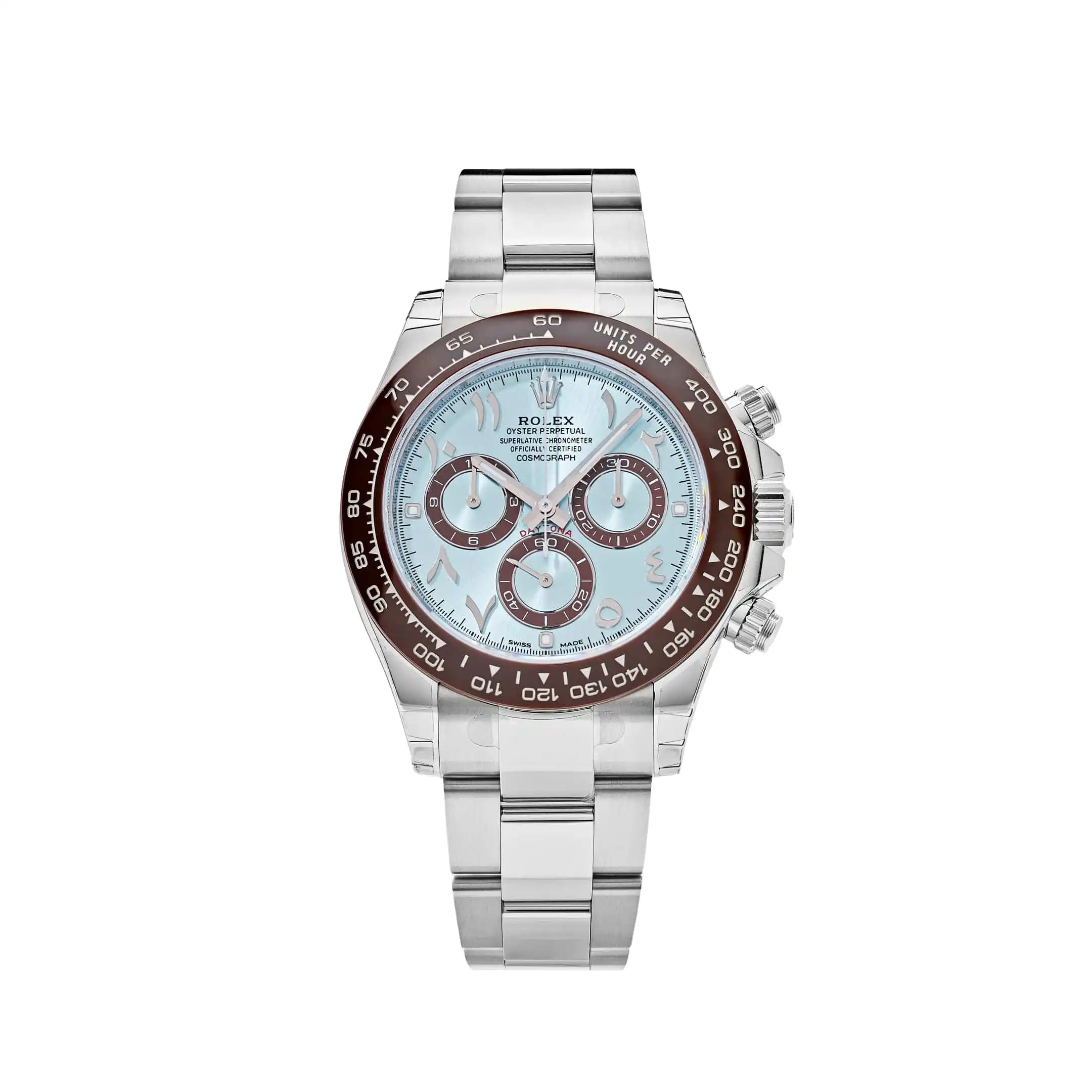 Rolex Daytona Replica 116506 Platinum Ice Blue Arabic Dial