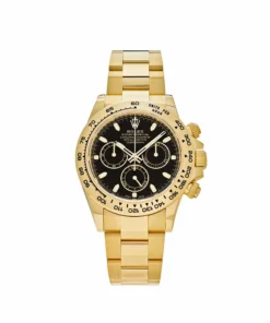 Rolex Daytona Replica 116508 Yellow Gold Black Dial
