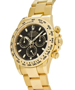 Alternative view of Rolex Daytona Replica 116508 Yellow Gold Black Dial